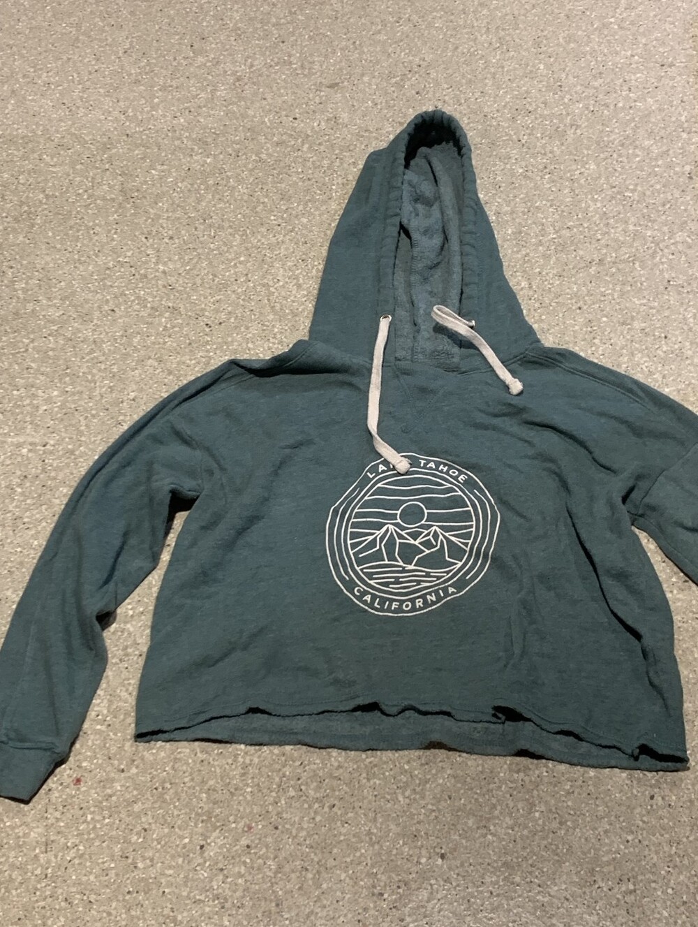 #705 Lake Tahoe California Green Graphic Hoodie